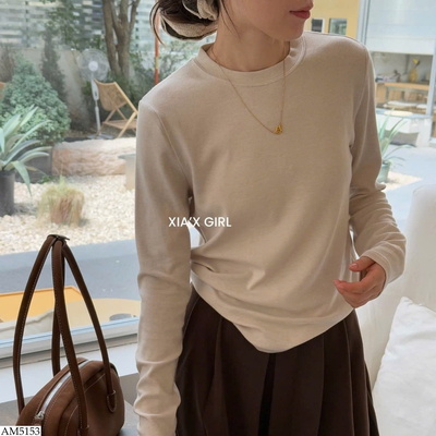AM5153 ÁO THUN DÀI TAY CỔ TRÒN CHO NỮ