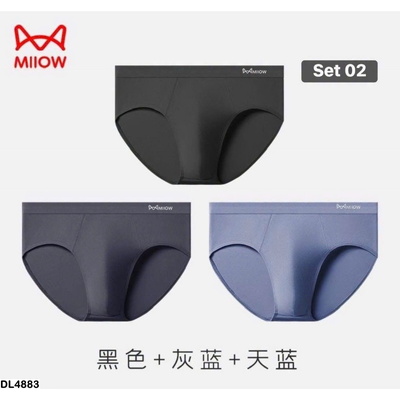 DL4883  SET 3 QUẦN LÓT COTTON NHÀ #MIOW CHO CÁC ANH