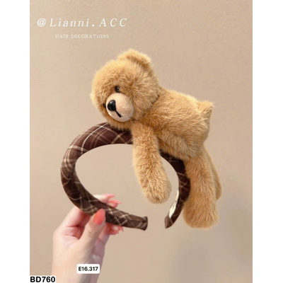 BD760 COMBO 2 CHIẾC XƯỚC TÓC GẤU TEDDY BÔNG