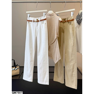 QM7507  QUẦN JEANS ỐNG ĐỨNG NỮ