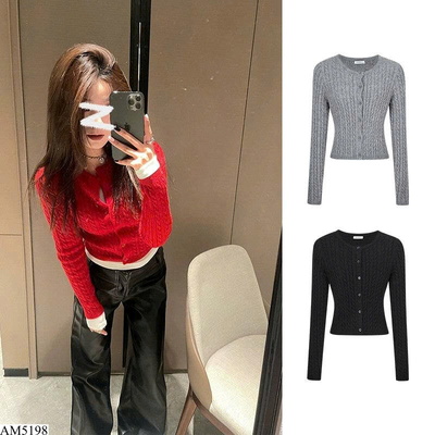 AM5198 ÁO LEN CARDIGAN MOSESQUEEN