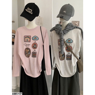 AM5191 ÁO THUN NỮ DÀI TAY CỔ TRÒN