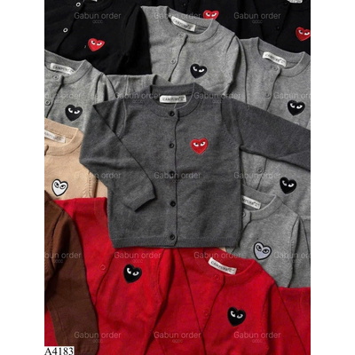 A4183  ÁO CARDIGAN HÌNH TRÁI TIM