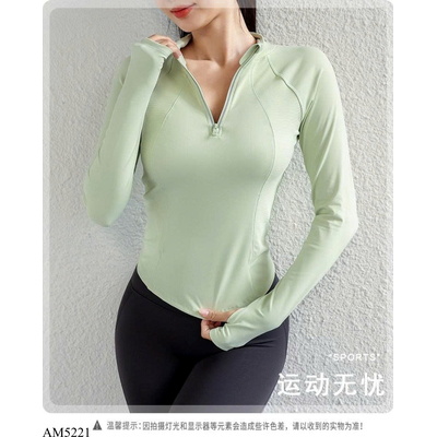 AM5221 ÁO TẬP GYM/YOGA KHÓA KÉO NỬA CỔ