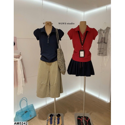 AM5242 ÁO THUN TAY PHỒNG CỔ POLO W.G.W.E