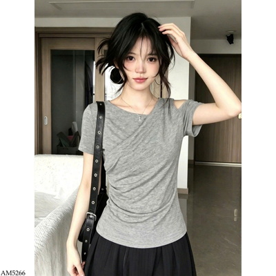 AM5266 ÁO CỔ CHÉO HỞ VAI CHO NỮ