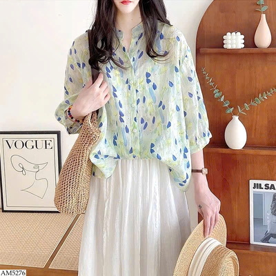AM5276 ÁO SƠ MI HOA CHO NỮ