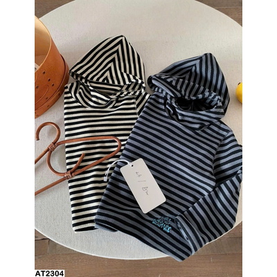 AT2304 ÁO HOODIE KẺ CHO BÉ TRAI