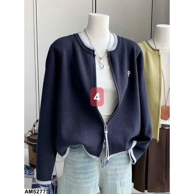 AM5277  ÁO CARDIGAN LEN KÉO KHÓA NỮ