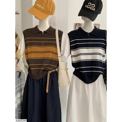 AM5295 ÁO LEN GILE DỆT KIM CỔ POLO KEKEZOON