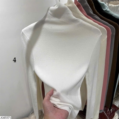 AM5371 ÁO LEN DỆT KIM CỔ LỌ