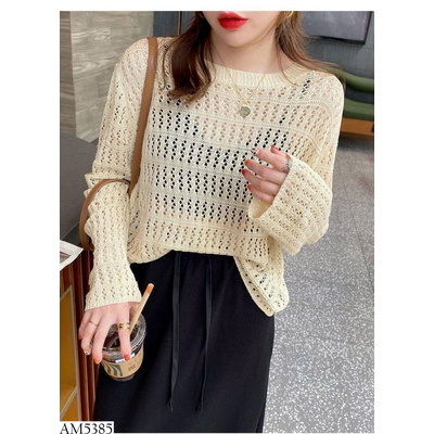 AM5385  ÁO LEN LƯỚI ĐAN THỜI TRANG