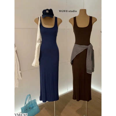 VM4745 VÁY MAXI GÂN BASIC W.G.W.E