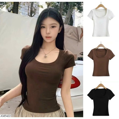 AM5422 ÁO THUN CỔ U CHO NỮ MosesQueen