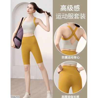 SM6252 BỘ TẬP NỮ QUẦN LỬNG