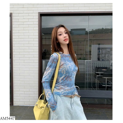 AM5447 ÁO THUN NỮ TAY DÀI RÚT EO