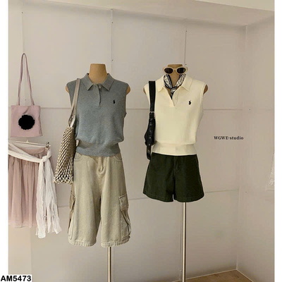 AM5473 ÁO GILE CỔ POLO THÊU NGỰA W.G.W.E
