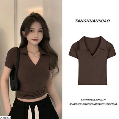 AM5513 ÁO POLO NỮ CỔ V