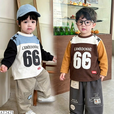 AT2425 ÁO DÀI TAY PHỐI MÀU SỐ 66