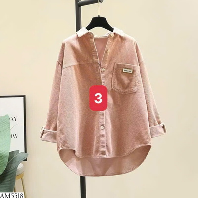 AM5518  ÁO SƠ MI NHUNG NỮ