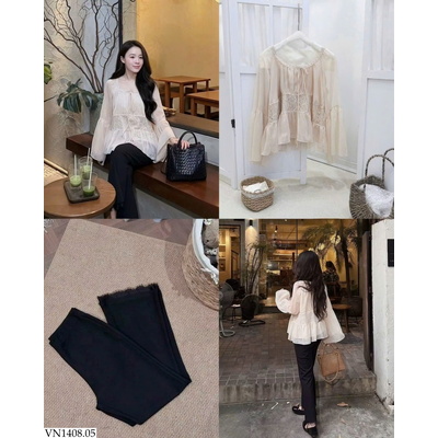 VN1408.05 QUẦN LOE GẤU REN