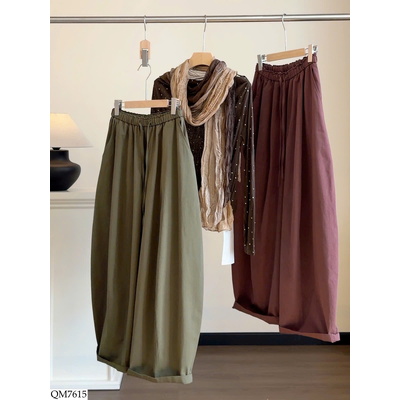 QM7615 QUẦN ỐNG RỘNG LƯNG CHUN ANNA