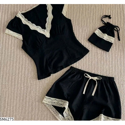 SM6275 SET MẶC NHÀ PHỐI REN CHO NỮ