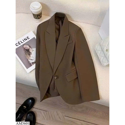 AM5601 ÁO BLAZER NỮ CỔ VE DÁNG SUÔNG NỮ