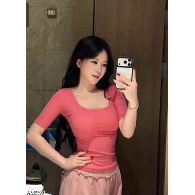 AM5599 ÁO CỔ U DÁNG ÔM CHO NỮ HÃNG MosesQueen
