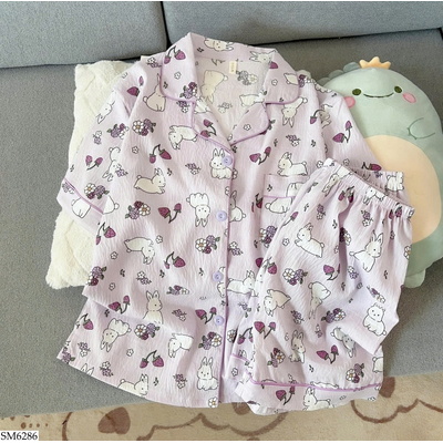 SM6286 BỘ PIJAMA HÌNH THỎ DỄ THƯƠNG