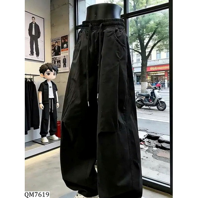 QM7619 QUẦN CARGO ỐNG RỘNG XẾP LY UNISEX