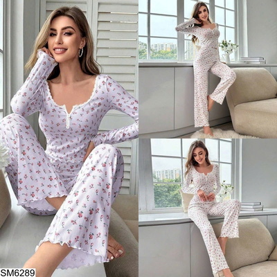 SM6289 BỘ DÀI TAY HÓA NHÍ MẶC NHÀ