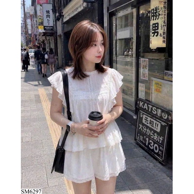 SM6297  SET VÁY TRẮNG TIỂU THƯ KASLEAD