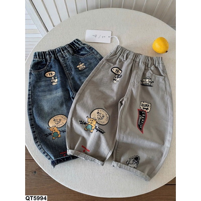 QT5994  QUẦN JEANS HOẠT HÌNH CHO BÉ TRAI