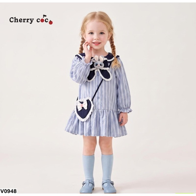 V0948 ĐẦM THỎ SƠ MI ĐUÔI CÁ CHERRYCOCO