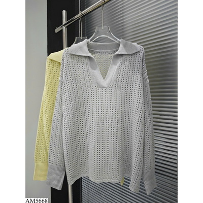 AM5668  ÁO DỆT KIM CỔ POLO NỮ