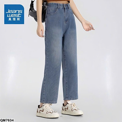 QM7634 QUẦN JEANS ỐNG ĐỨNG NỮ