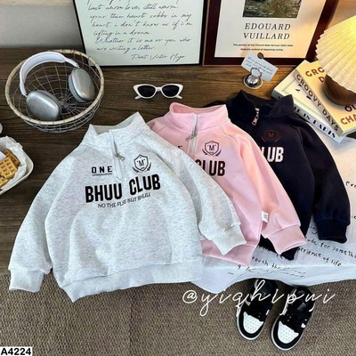 A4224  ÁO SWEATER CỔ POLO CHO BÉ