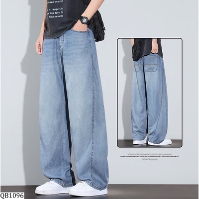 QB1096  QUẦN JEAN ỐNG RỘNG CHO NAM