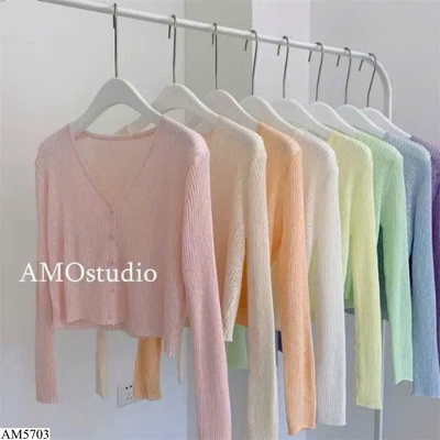 AM5703 ÁO KHOÁC CARDIGAN CHỐNG NẮNG CỔ V