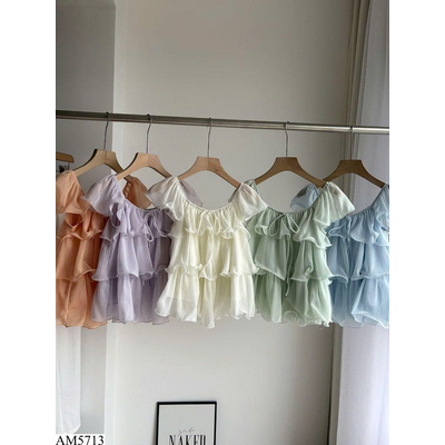AM5713 ÁO VOAN BÉO NHÚN NỮ