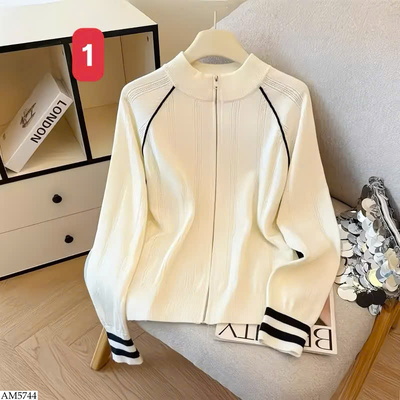 AM5744 ÁO KHOÁC LEN KHÓA KÉO CHO NỮ