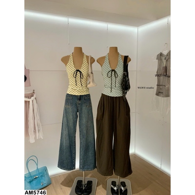 AM5746 ÁO YẾM CHẤM BI W.G.W.E