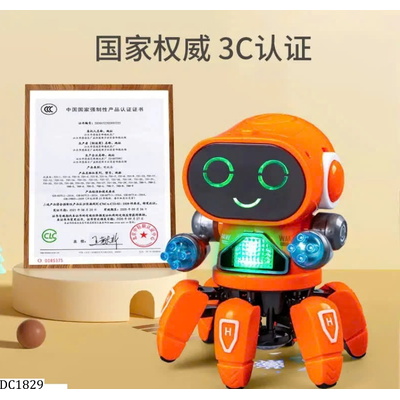 DC1829  ROBOT 6 CHÂN NHẢY MÚA PHÁT SÁNG