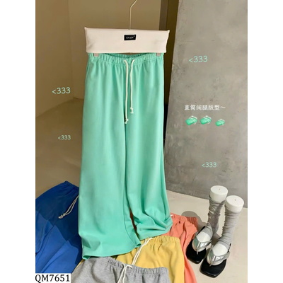 QM7651  QUẦN DÀI ỐNG RỘNG CHO NỮ E.N.E.N ( W.G.W.E )