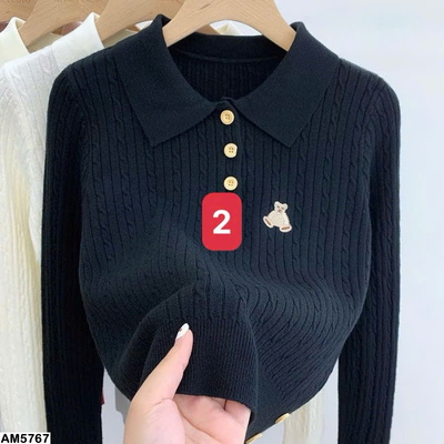 AM5767  ÁO LEN CỔ ĐỨC