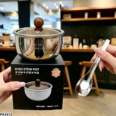 PK3313 BÁT INOX CÓ NẮP ĐA NĂNG