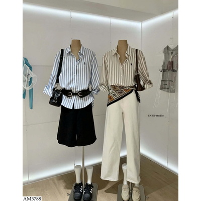 AM5788 ÁO SƠ MI KẺ NỮ HÃNG W.G.W.E