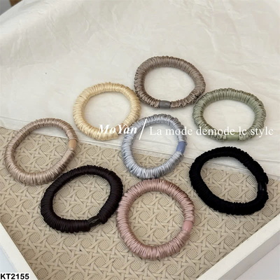 KT2155 SET 7 CHUN BUỘC TÓC LỤA SATIN