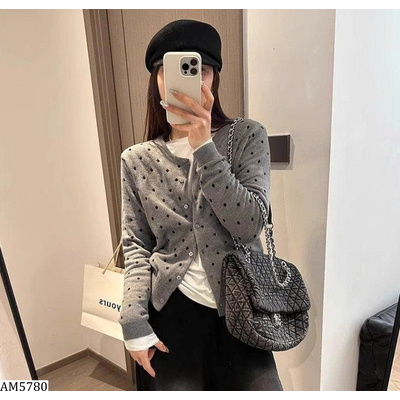 AM5780  ÁO CARDIGAN CHẤM BI